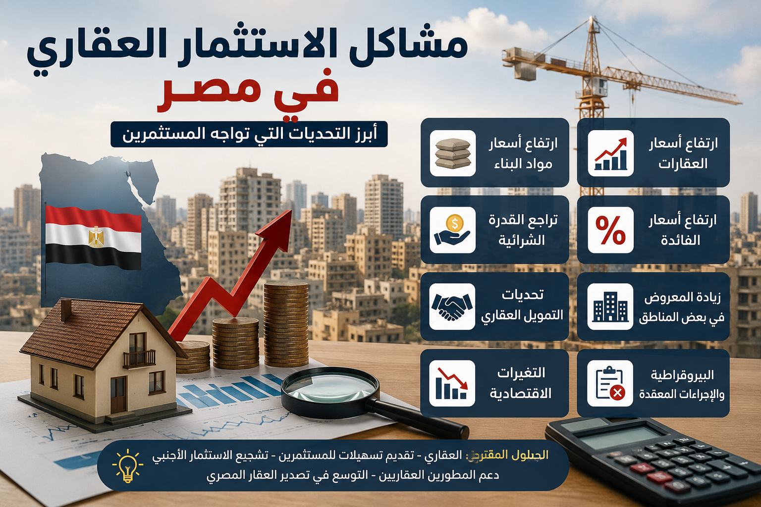 مشاكل الاستثمار العقاري في مصر