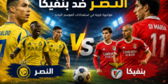 مباراة النصر وبنفيكا الودية اليوم الاربعاء 22 يوليو 2026