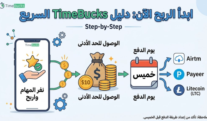 كيفية الربح من TimeBucks وسحب الأرباح